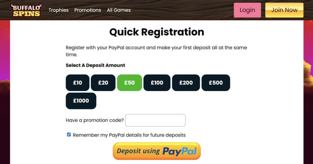 UK casino without registration - Buffalo Spins